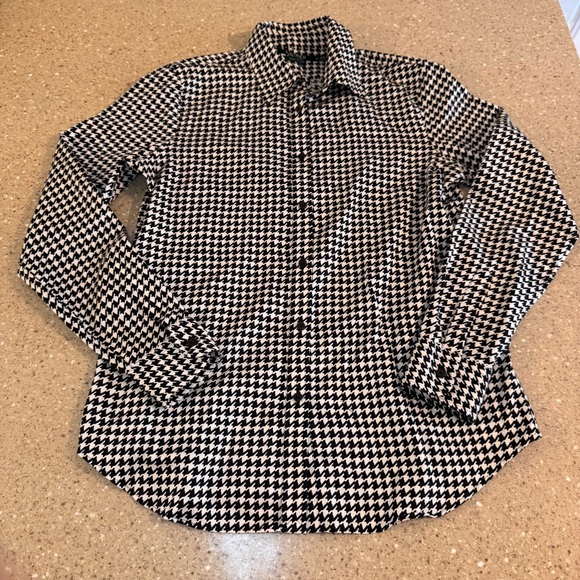 Lauren Ralph Lauren Tops - Lauren Ralph Lauren Black and White Button Down Shirt medium